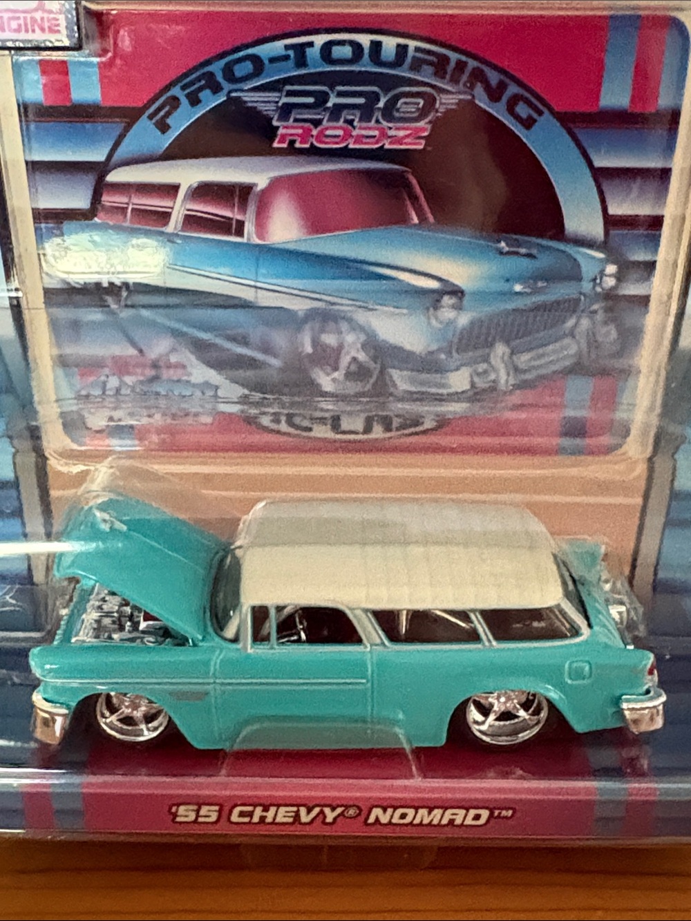 Pro Rodz '55 Chevy Nomad Diecast Car - Teal & Silver